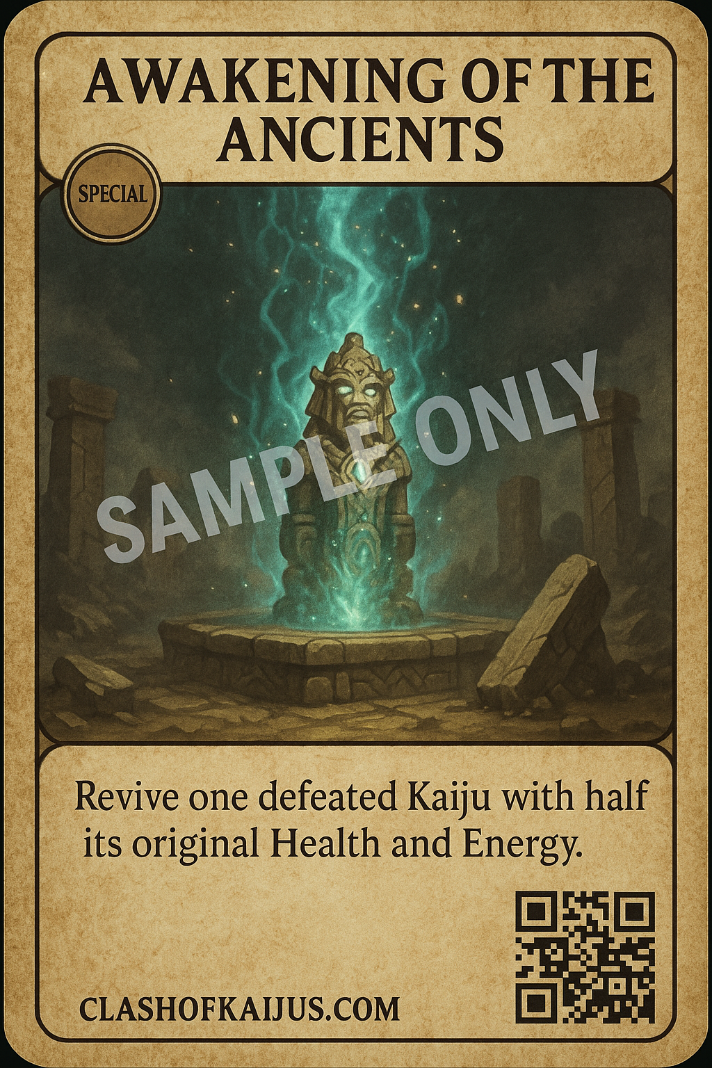 Awakening of the Ancients sample card-myhtical titans