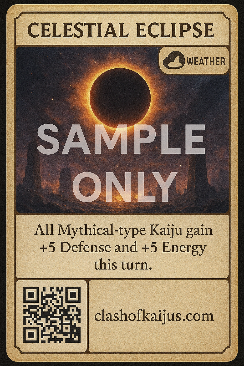 Celestial Eclipse sample card