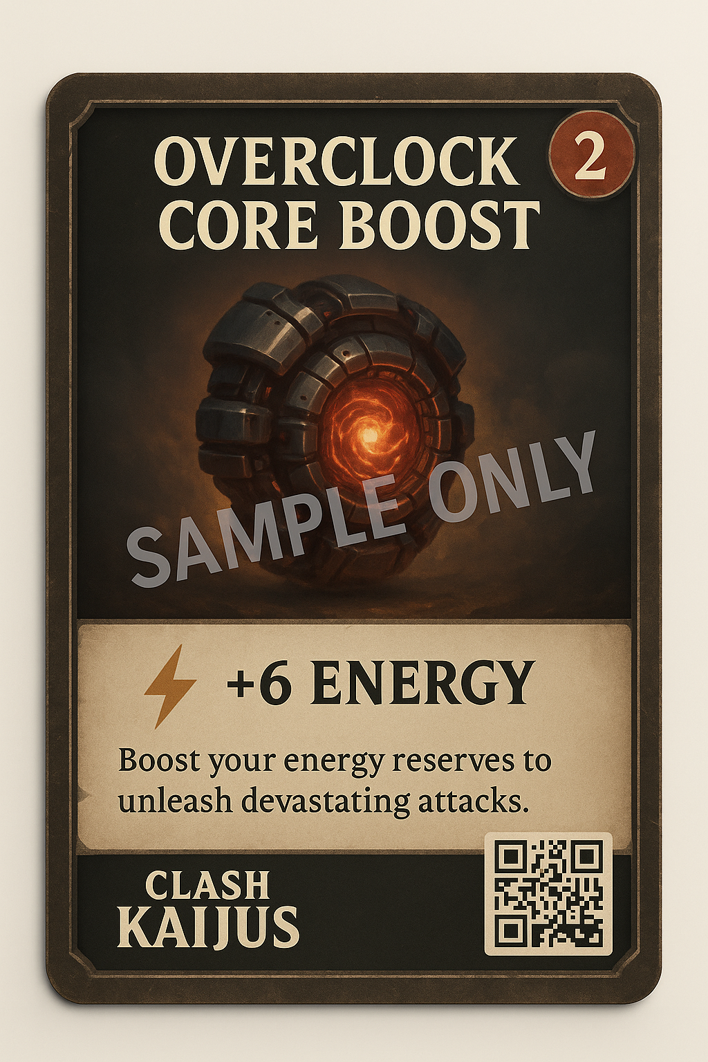 Energy Points Card Overclock Core Boost sample card