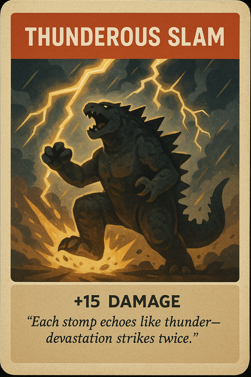 Slam Card Thunderous Slam-sample