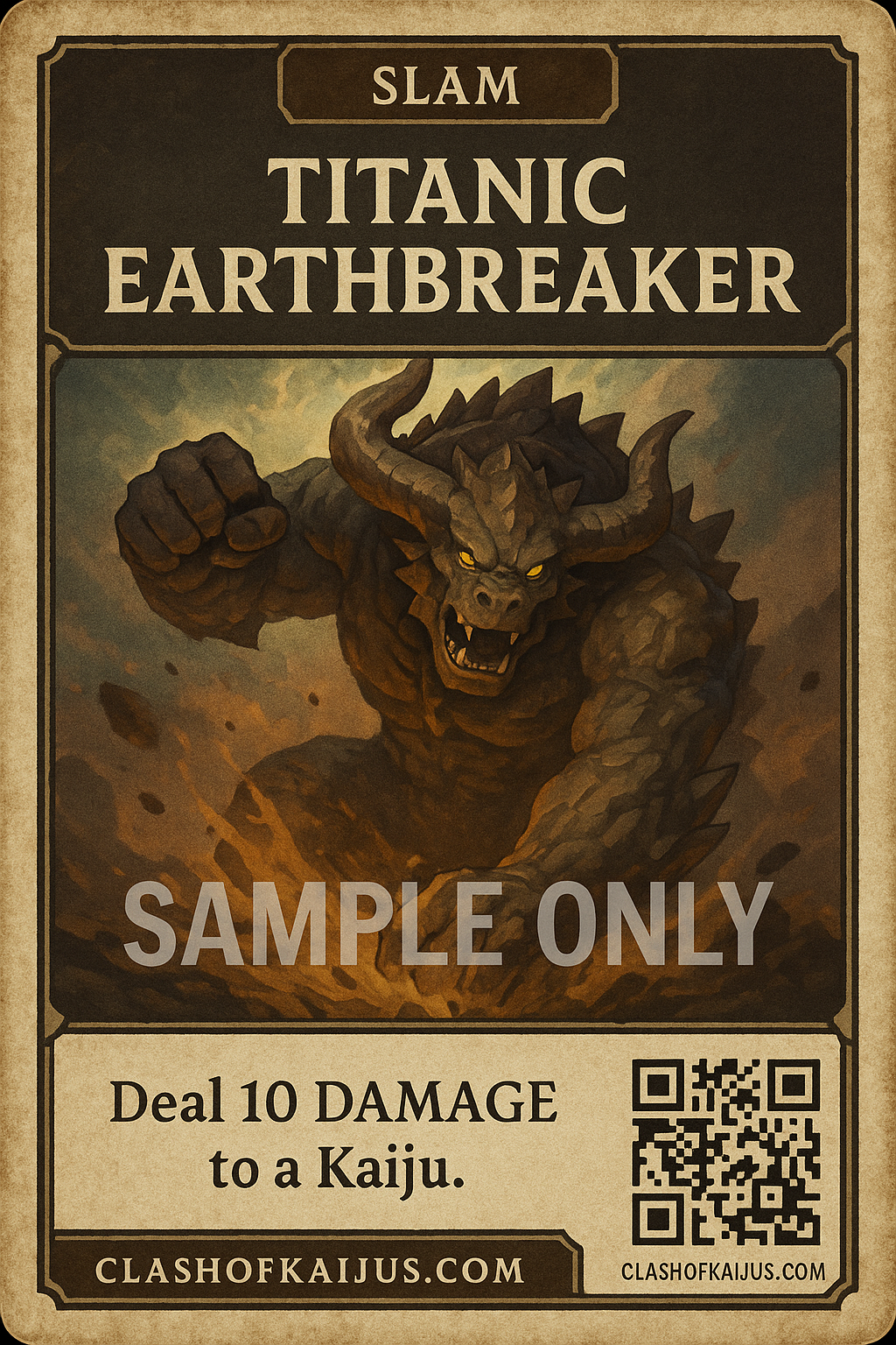 Slam Card Titanic Earthbreaker sample ony