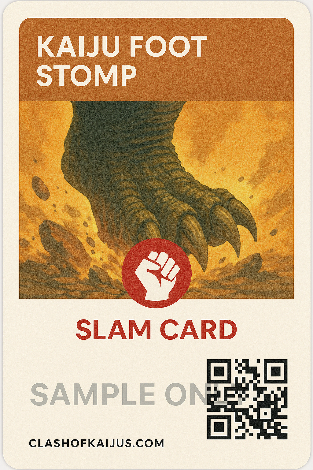 kaiju foot stopm sample
