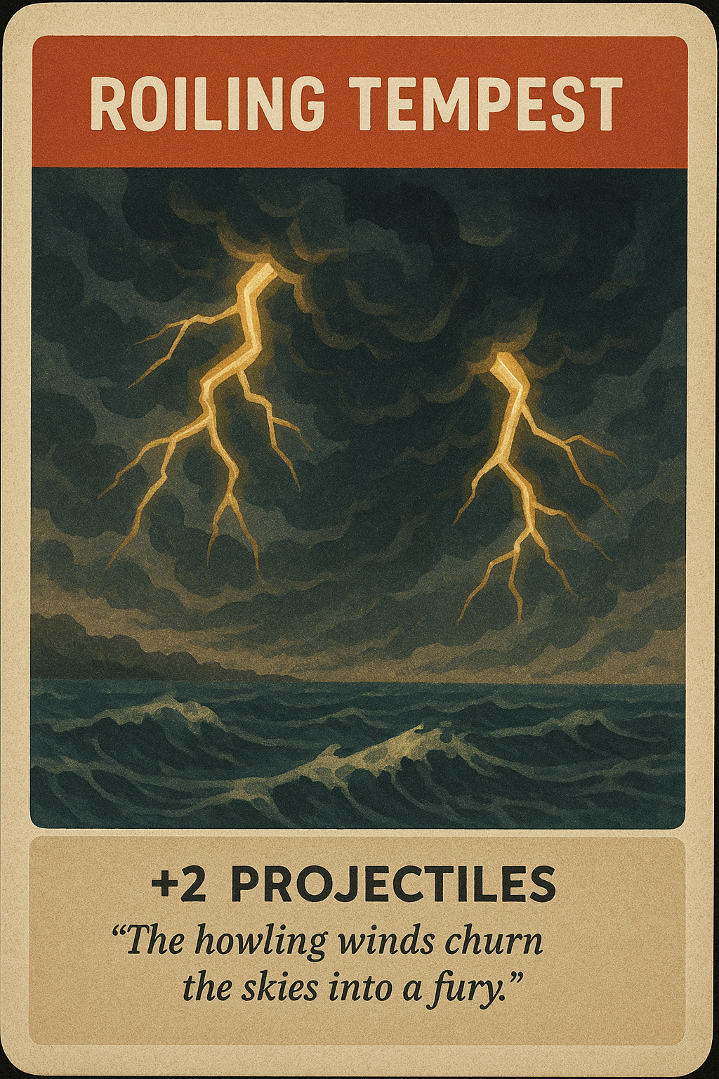 roiling tempest sample card
